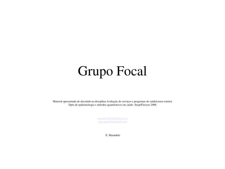 grupo focal