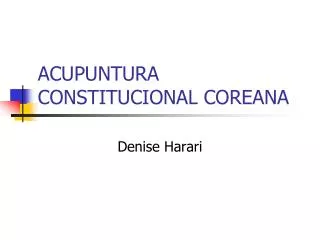 acupuntura constitucional coreana