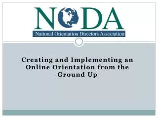 Creating and Implementing an Online Orientation from the Ground Up