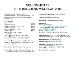 velkommen til erik balchens minnel p 2005