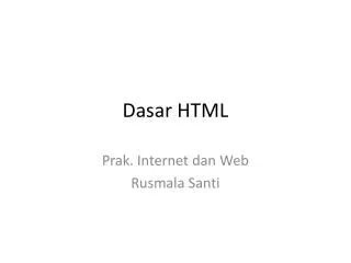 dasar html