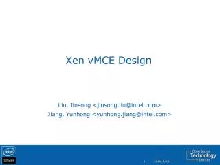 Xen vMCE Design