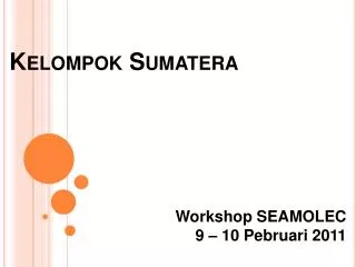 kelompok sumatera