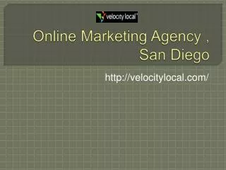Online Marketing Agency ,San Diego