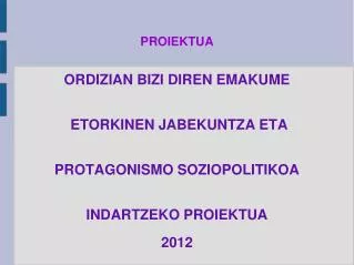 proiektua