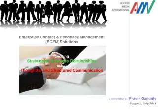 Enterprise Contact &amp; Feedback Management (ECFM)Solutions creating