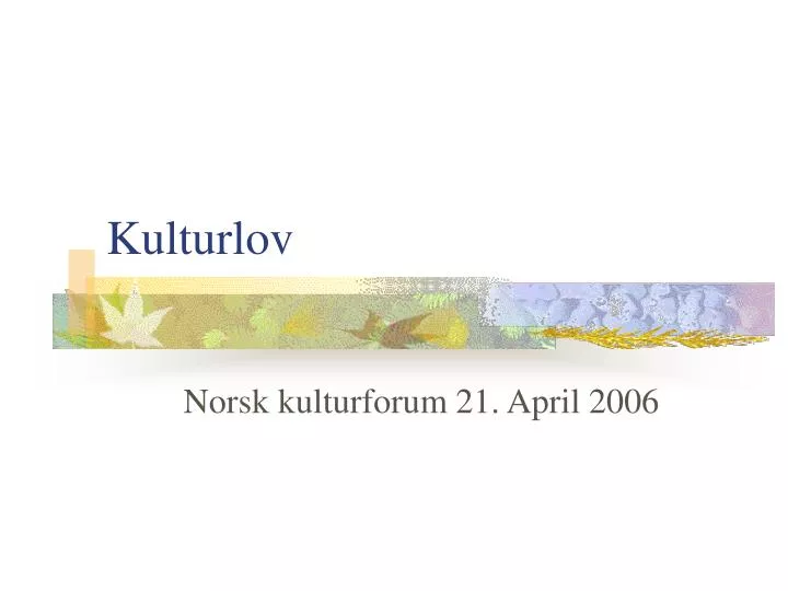 kulturlov