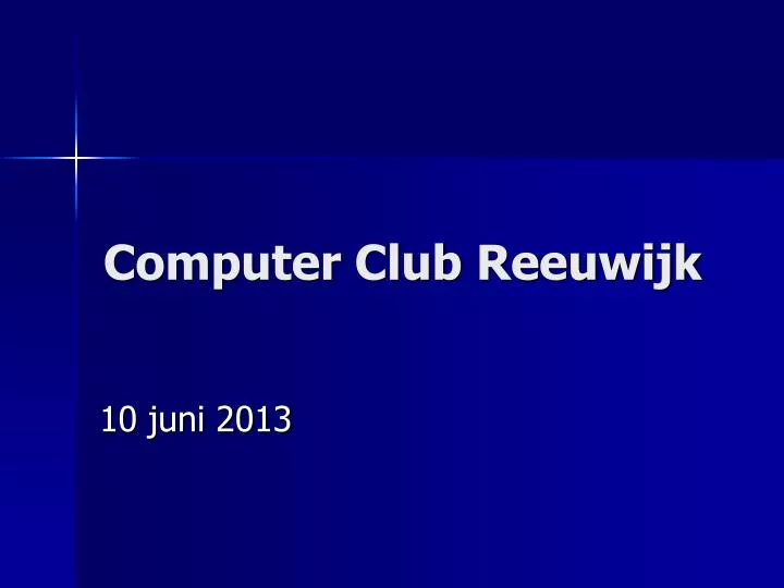 computer club reeuwijk