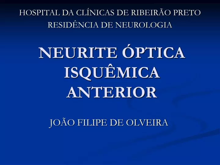 neurite ptica isqu mica anterior