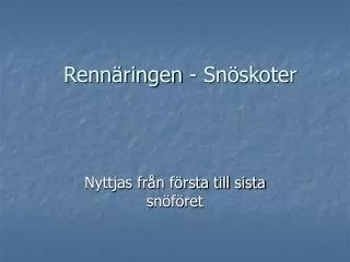 renn ringen sn skoter