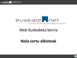 web kudeaketa berria