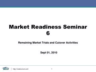 Market Readiness Seminar 6