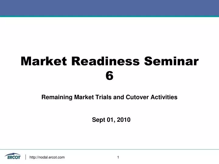 market readiness seminar 6