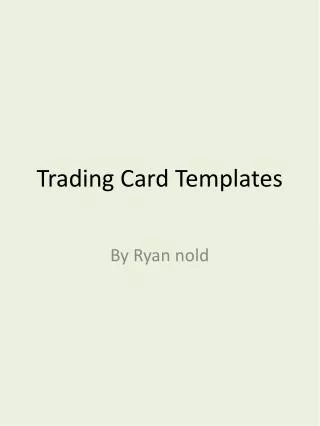 Trading Card Templates