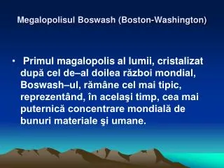 megalopolisul boswash boston washington