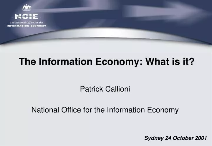 the information economy what is it