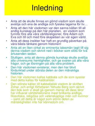 inledning