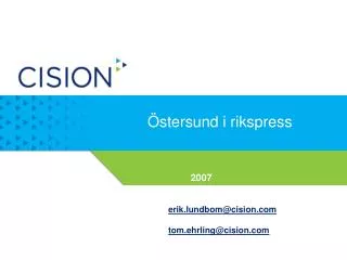 stersund i rikspress