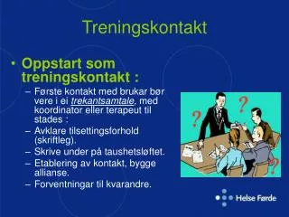 treningskontakt