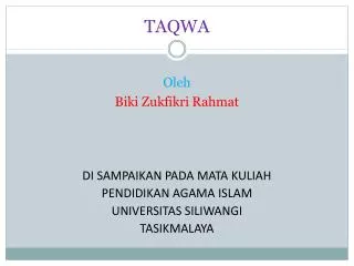 taqwa