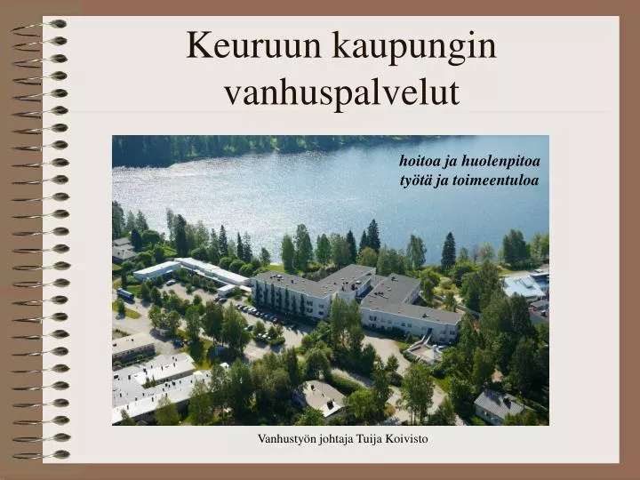 keuruun kaupungin vanhuspalvelut