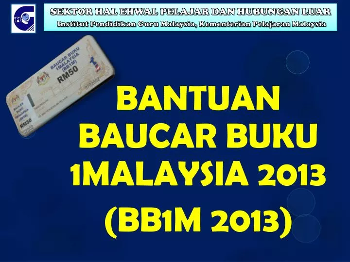 bantuan baucar buku 1malaysia 2013 bb1m 2013
