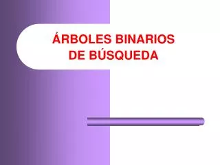rboles binarios de b squeda
