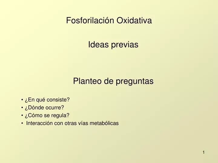 fosforilaci n oxidativa