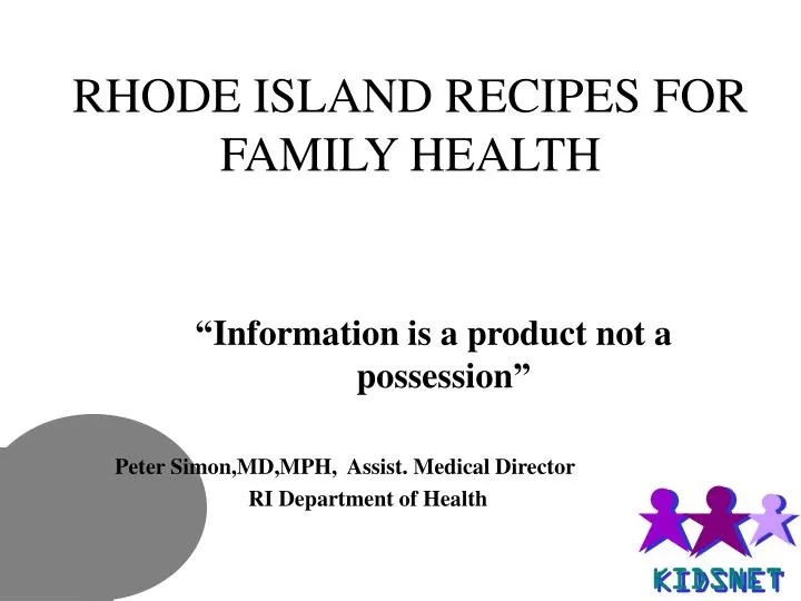 rhode island recipes for family health