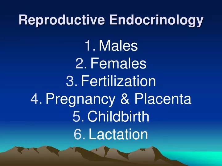 reproductive endocrinology