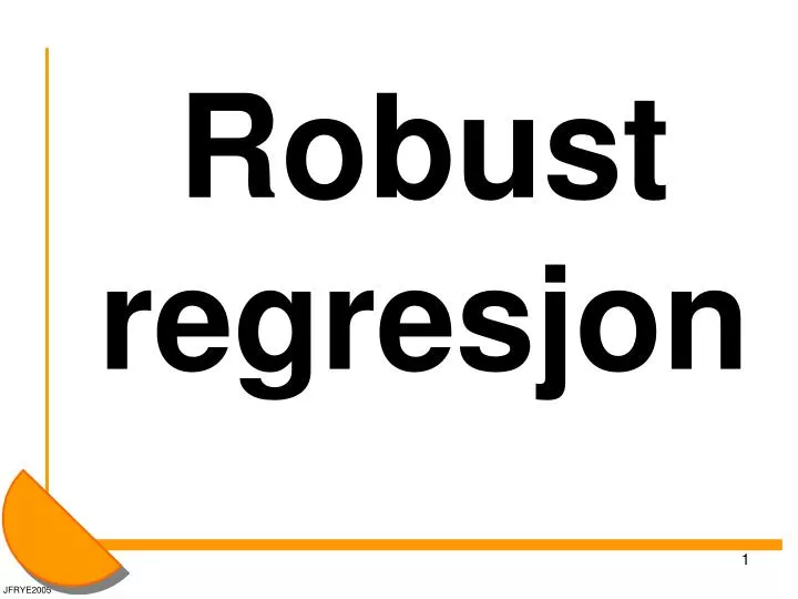 robust regresjon