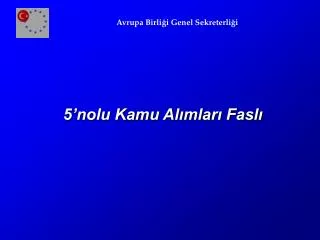 5 nolu kamu al mlar fasl
