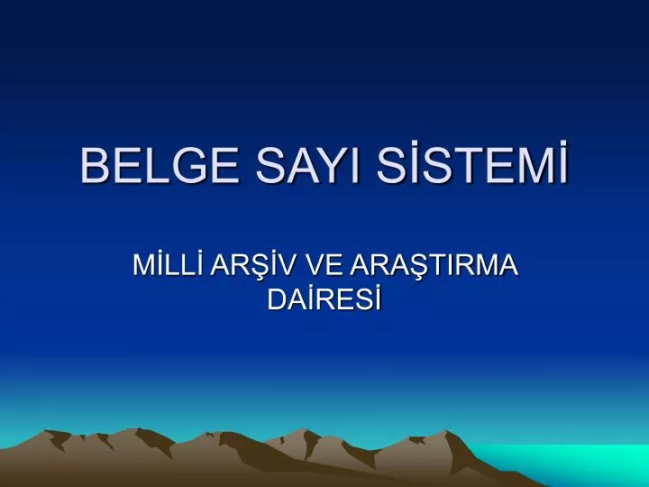 belge sayi s stem