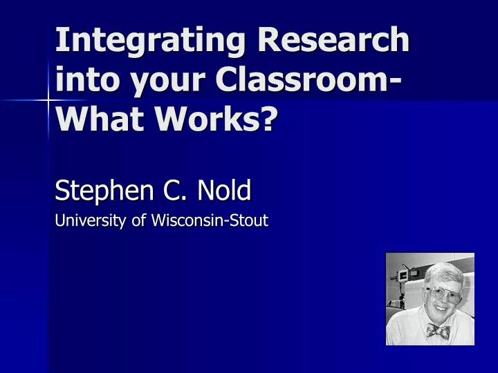 integrating research into your classroom what works