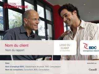 nom du rapport