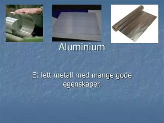 aluminium