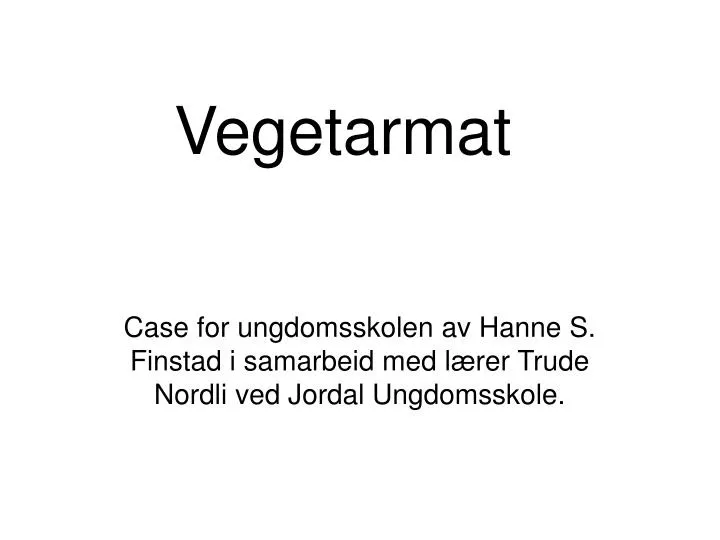 vegetarmat