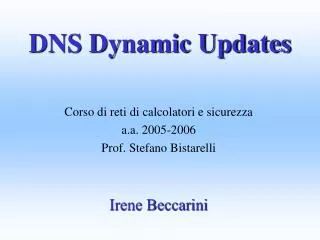 dns dynamic updates