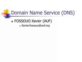 domain name service dns