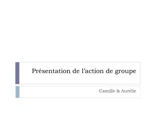 pr sentation de l action de groupe