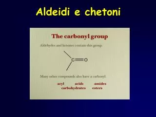 aldeidi e chetoni