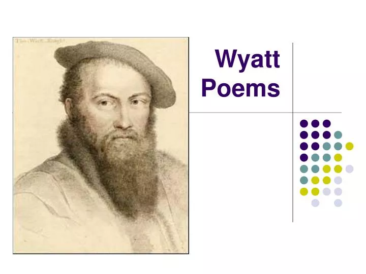 wyatt poems