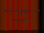 La terza declinazione, parte prima - slide 1