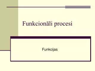 funkcion li procesi