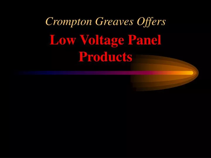 crompton greaves offers