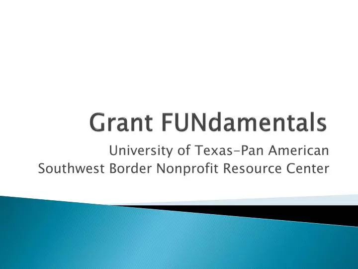 grant fundamentals