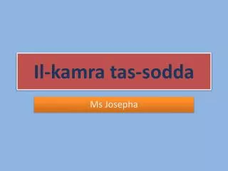 il kamra tas sodda