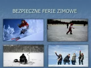 bezpieczne ferie zimowe