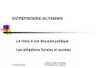 ENTREPRENDRE AU FEMININ - slide 1