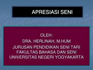 apresiasi seni